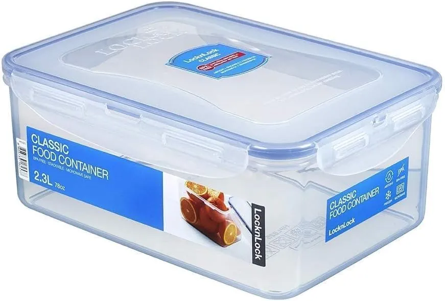 LOCK & LOCK Rectangular Food Container, Tall, 9.6-Cup, 78-Fluid Ounces