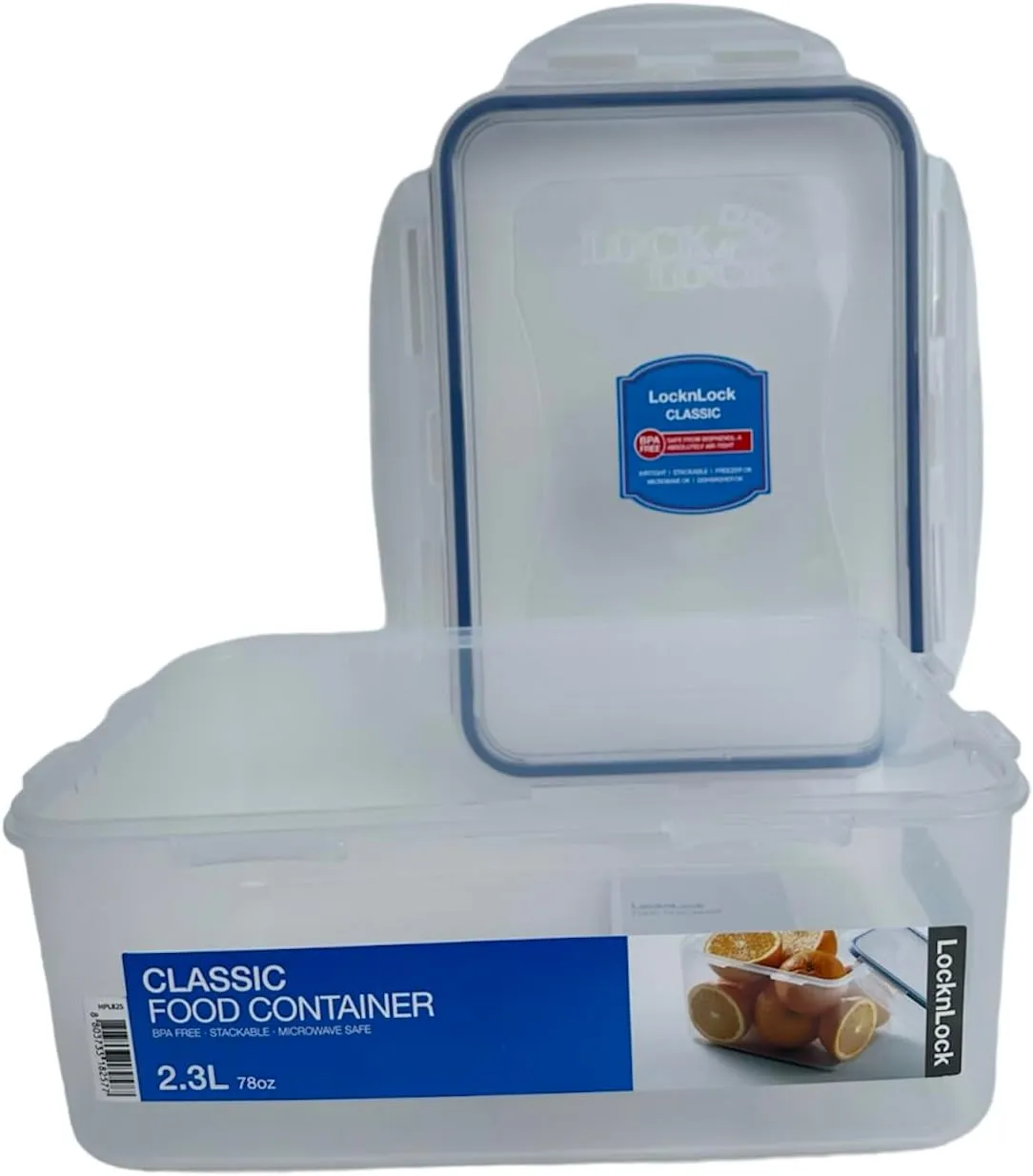 LOCK & LOCK Rectangular Food Container, Tall, 9.6-Cup, 78-Fluid Ounces