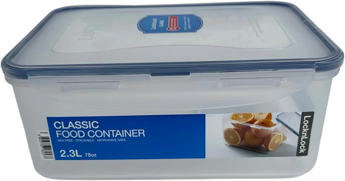 LOCK & LOCK Rectangular Food Container, Tall, 9.6-Cup, 78-Fluid Ounces