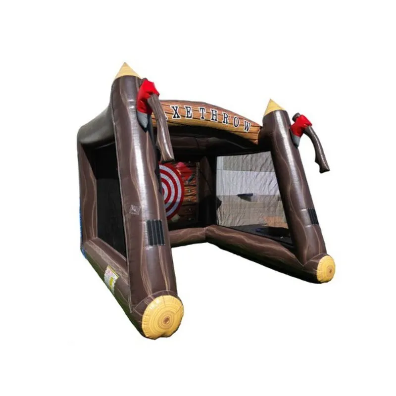 Lumberjack Axe Throw Single Player Inflatable Game