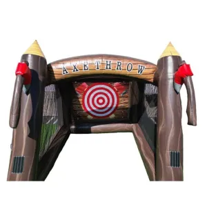 Lumberjack Axe Throw Single Player Inflatable Game