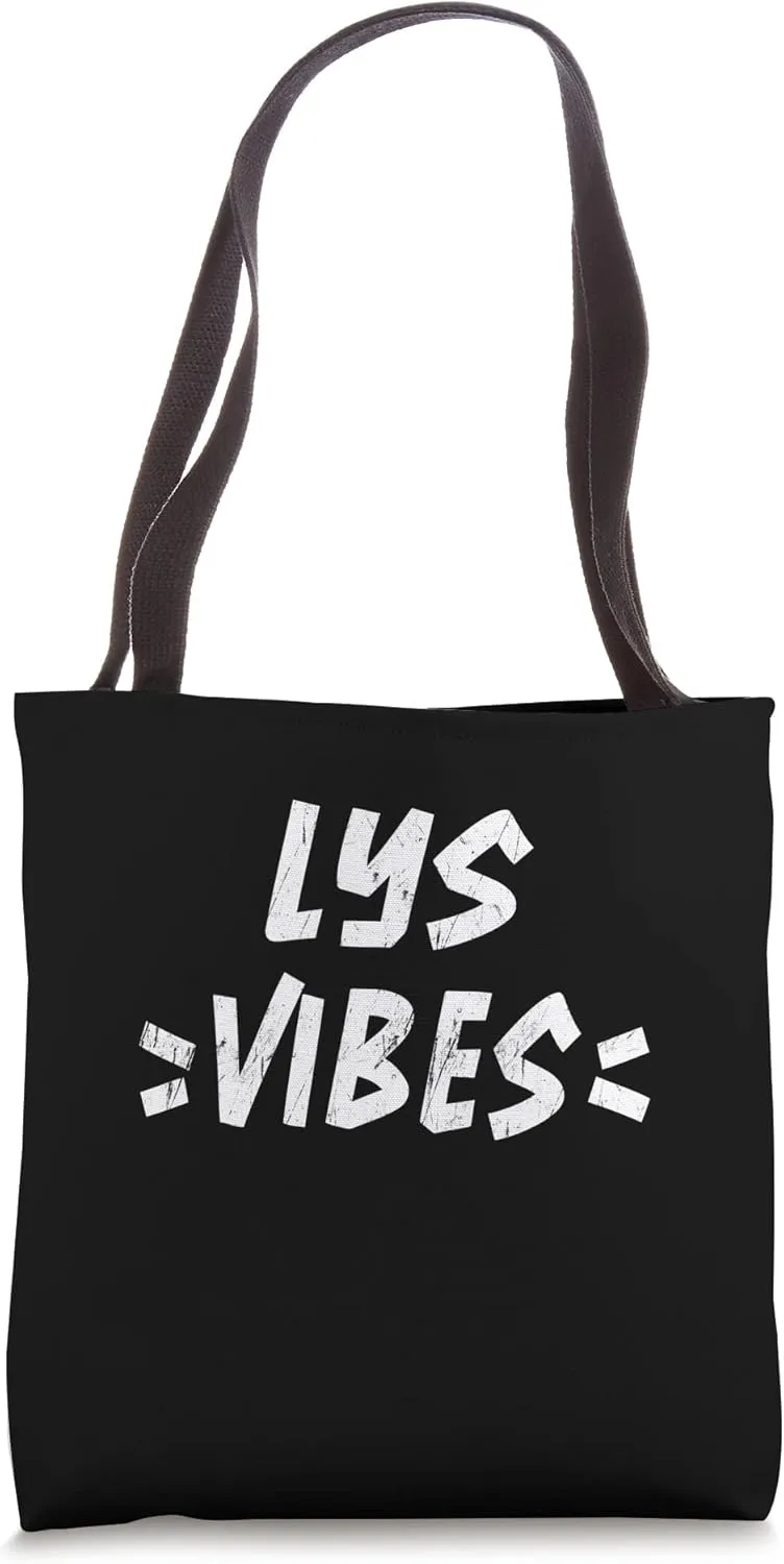 Lys Vibes Matching Squad Family Reunion First Last Name Team Tote Bag