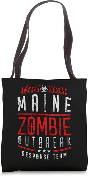 Maine Zombie Outbreak Response Team Halloween Tote Bag