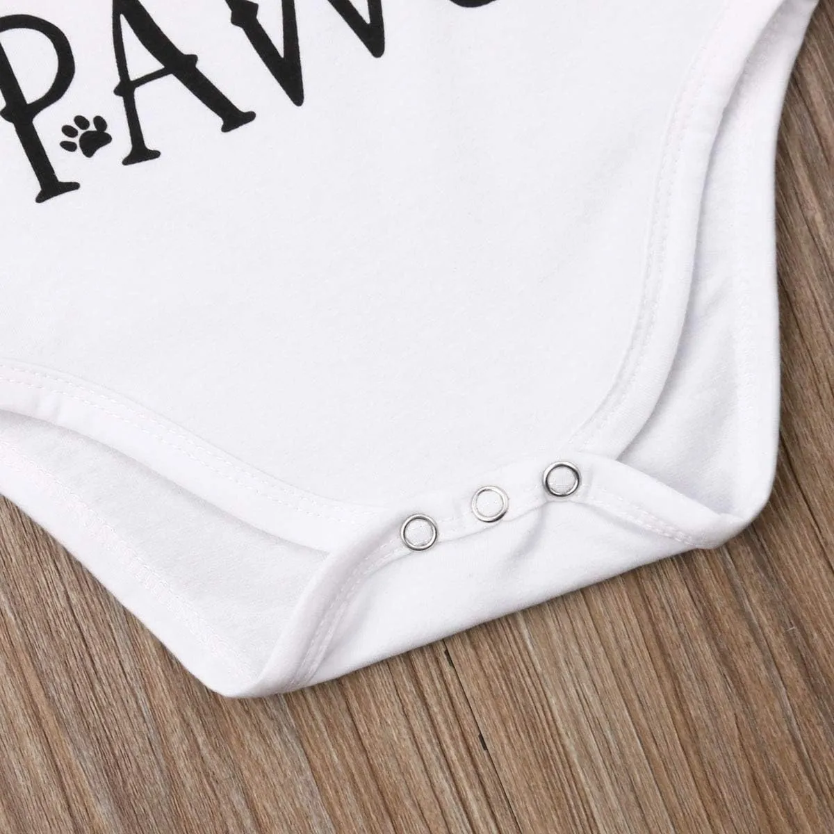 MAINESAKA Newborn Baby GOT My Mind ON My Mommy Paws Funny Bodysuits Rompers Outfits Grey 0-18M