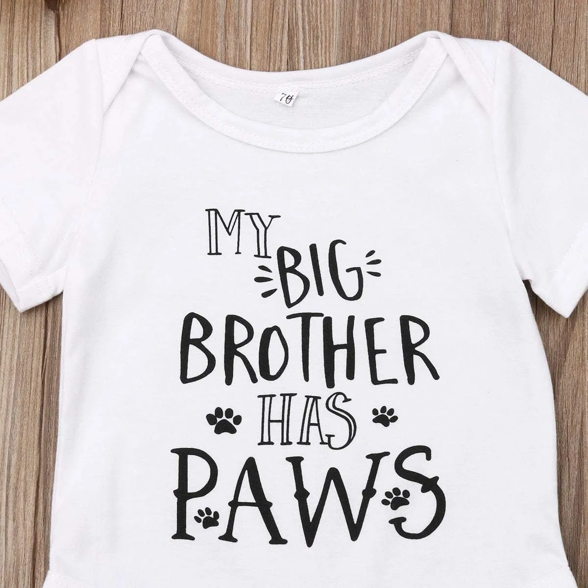 MAINESAKA Newborn Baby GOT My Mind ON My Mommy Paws Funny Bodysuits Rompers Outfits Grey 0-18M