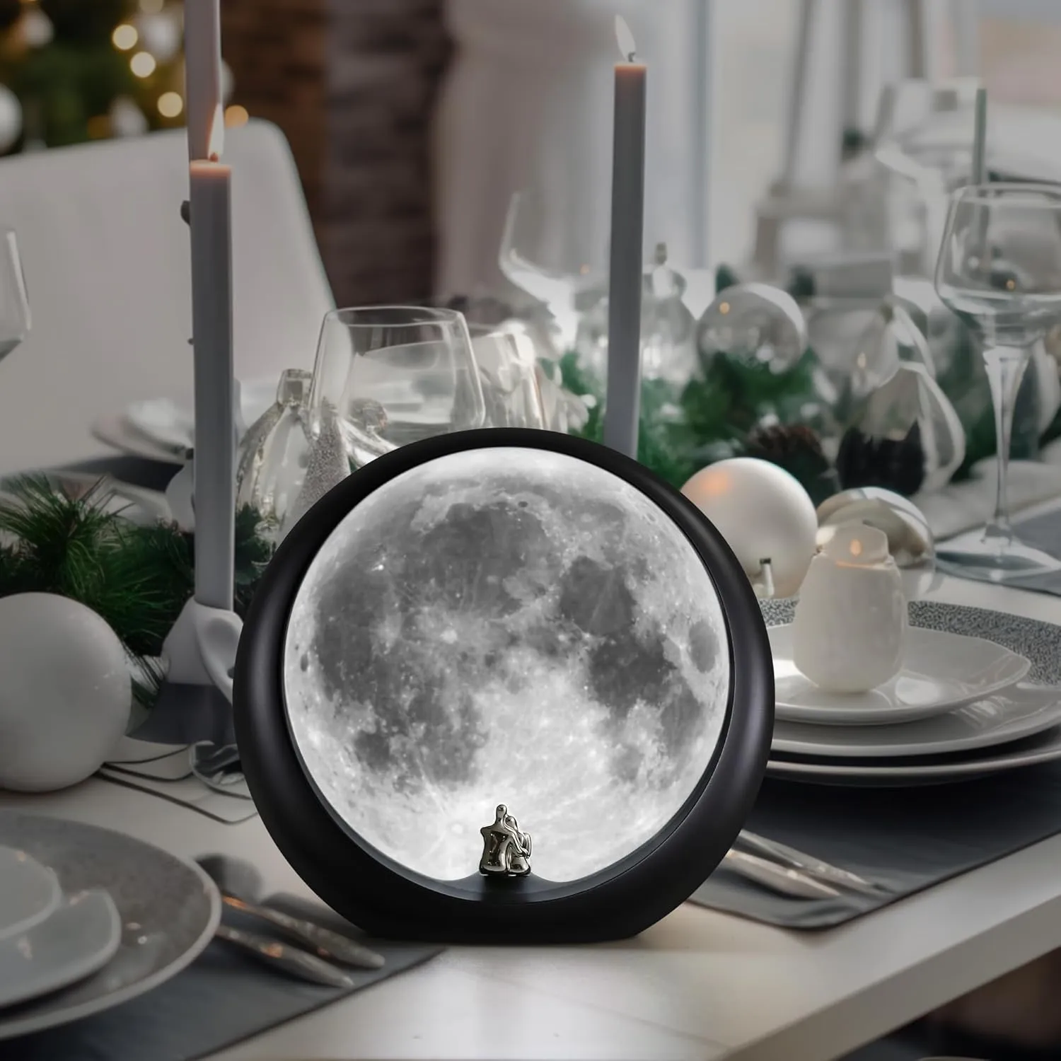 mamre Supermoon Lamp Non-Rechargeable Night Light Couple’s Gift for Wedding Anniversary Valentine’s Day Birthday Christmas