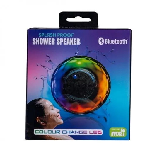 MDI LED Colour-Changing | Splash-Proof Shower Speaker