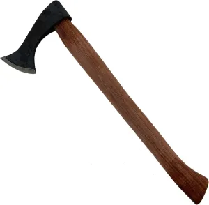 MedievalDepot Antiqued Vikings Francisca Axe - Hand-Forged Carbon Steel Blade, Hardwood Handle, Historical Replica