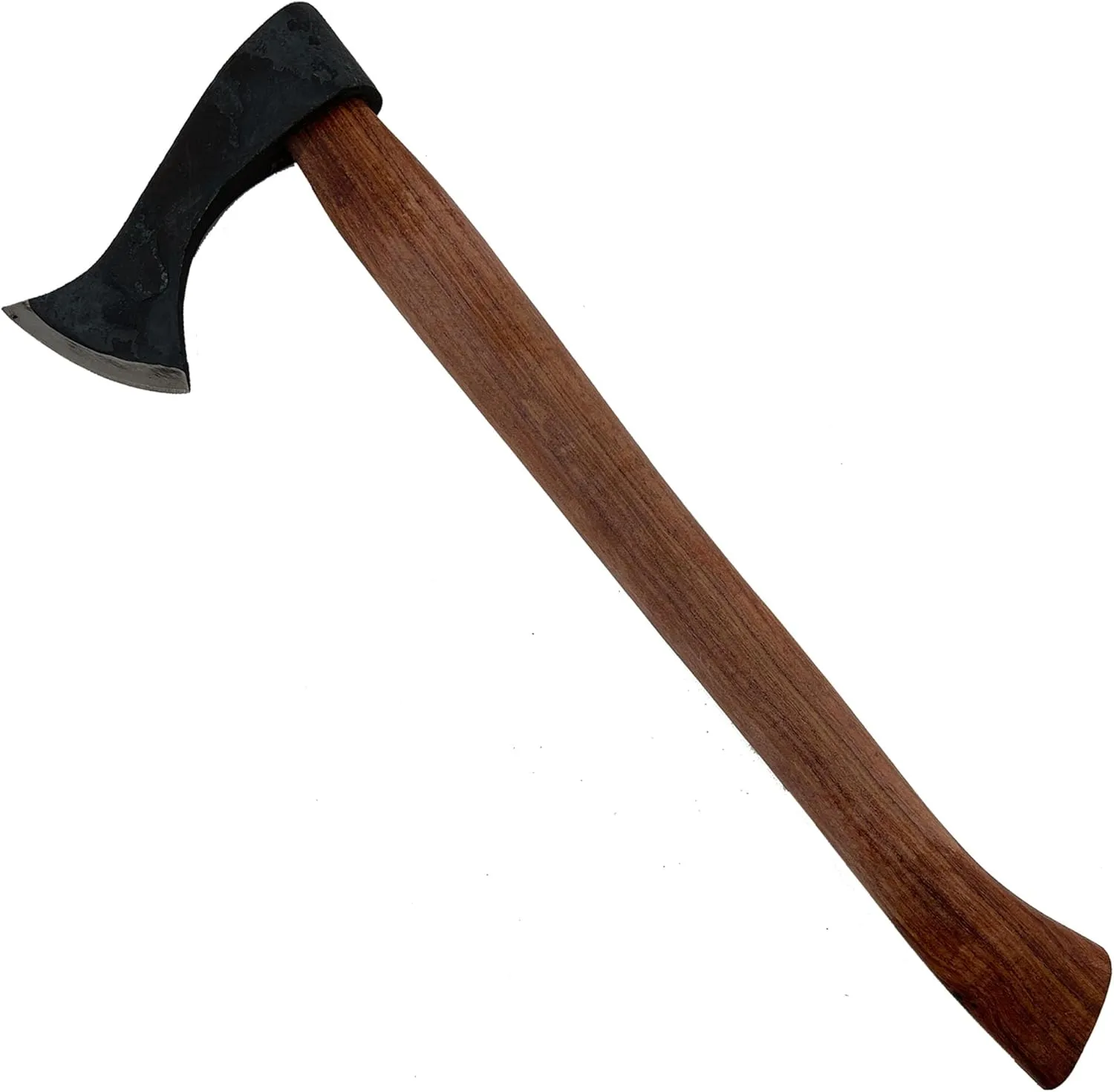 MedievalDepot Antiqued Vikings Francisca Axe - Hand-Forged Carbon Steel Blade, Hardwood Handle, Historical Replica