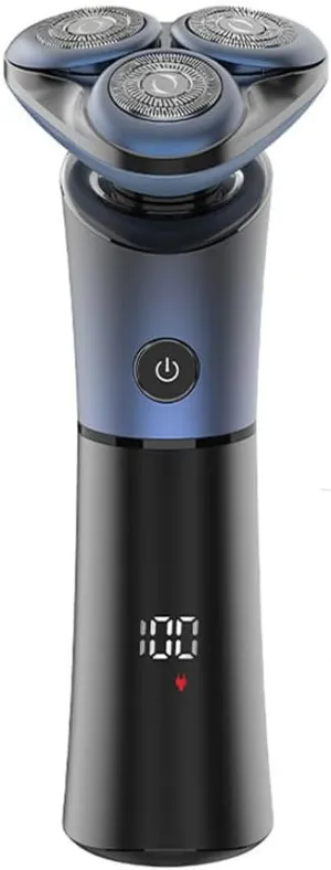 Men Electric Razor IPX6 Waterproof Electric Shavers for Men,Rechargeable Men's Rotary Shaver,3D Magnetic Floating Head, LED Display Wet & Dry Use Face Shaver for Mens