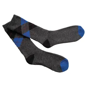 Mens lightweight thermal insulated argyle socks (assorted colours) 2739
