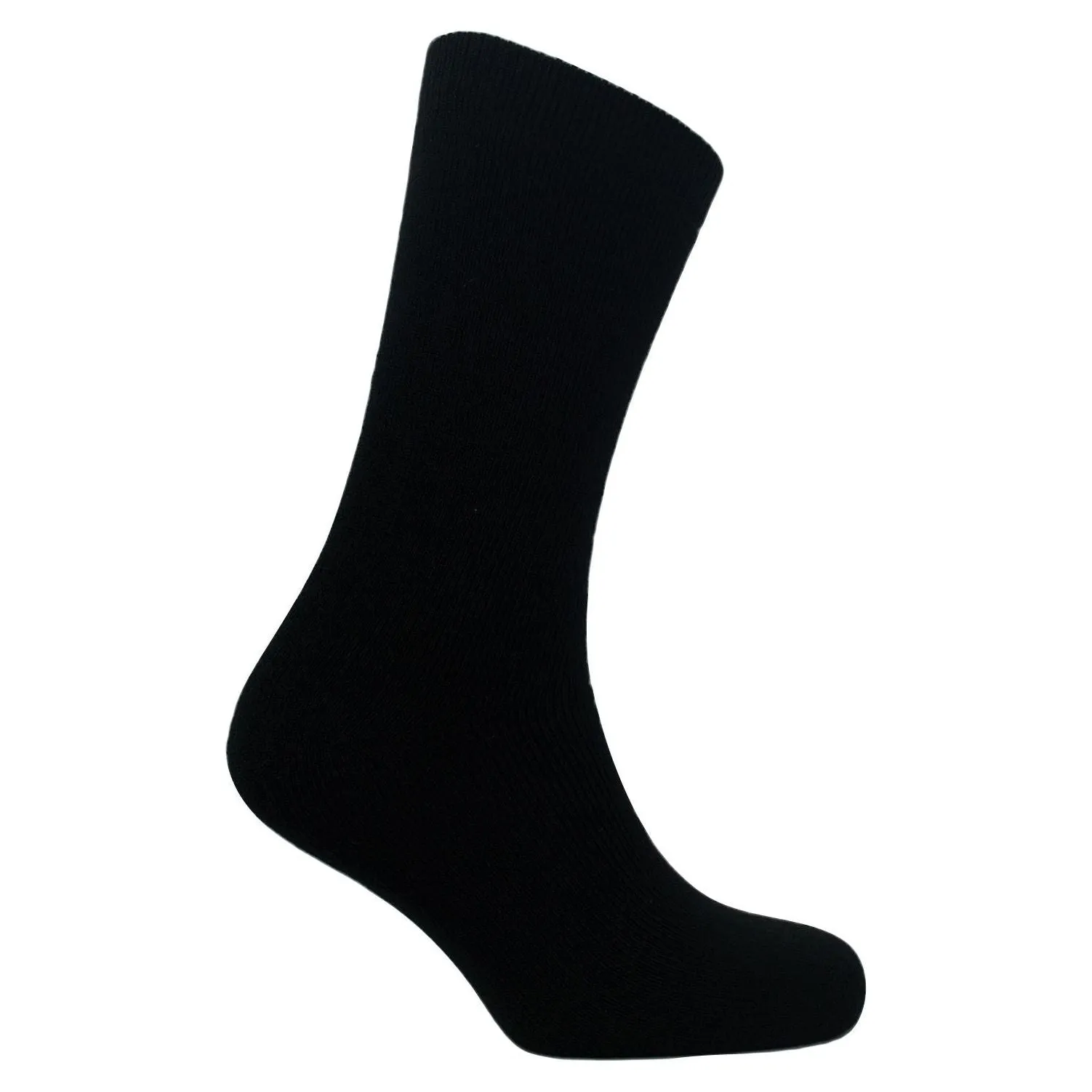 Mens lightweight thermal insulated black socks 2755
