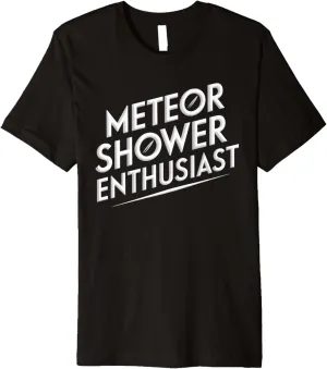 Meteor Shower Art Design for Star Gazing Enthusiasts Premium T-Shirt