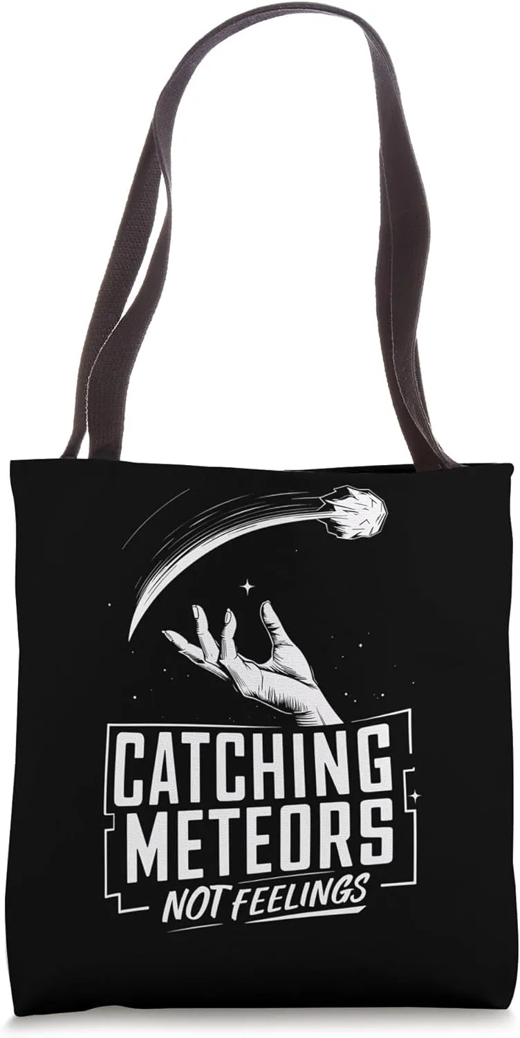Meteor Watching Meteor Shower Shooting Stars Meteor Observer Tote Bag