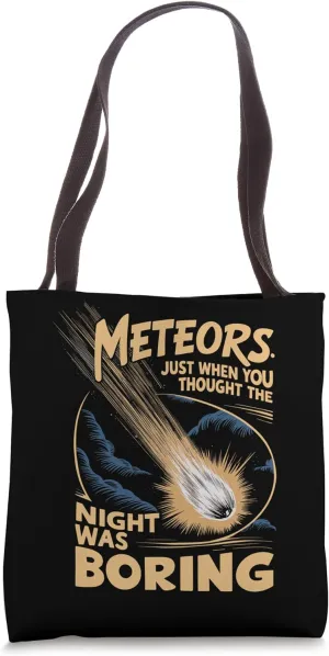 Meteor Watching Meteor Shower Shooting Stars Meteor Observer Tote Bag