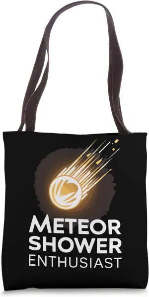 Meteor Watching Meteor Shower Shooting Stars Meteor Observer Tote Bag
