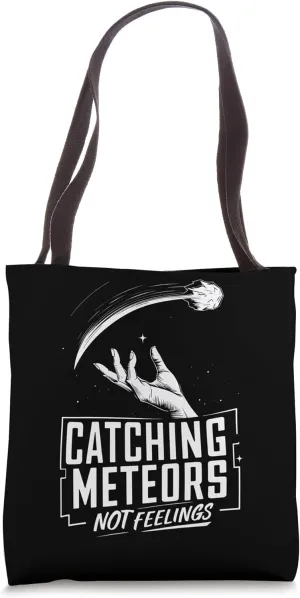 Meteor Watching Meteor Shower Shooting Stars Meteor Observer Tote Bag