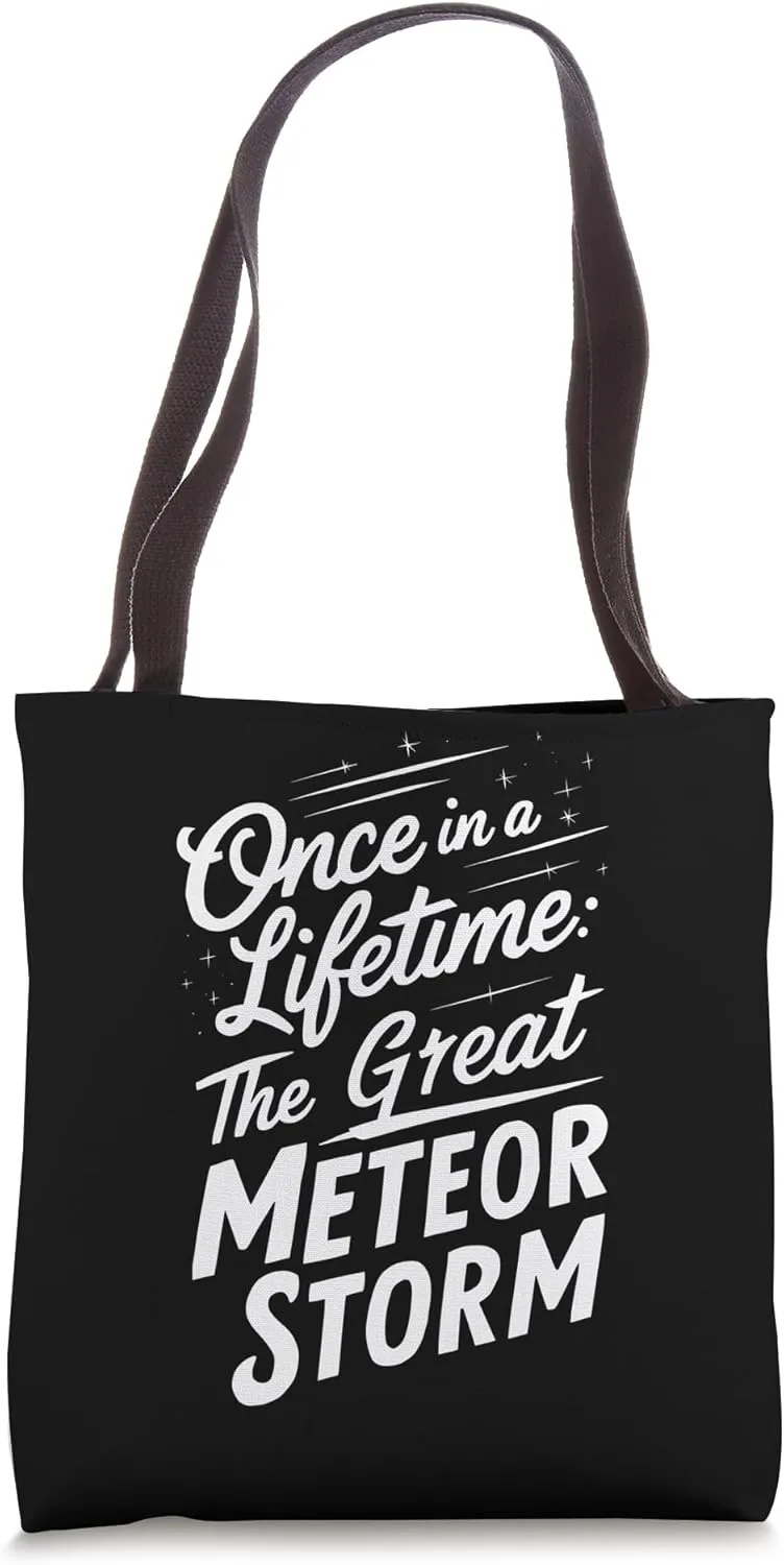 Meteor Watching Meteor Shower Shooting Stars Meteor Observer Tote Bag