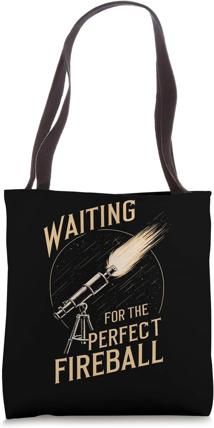 Meteor Watching Meteor Shower Shooting Stars Meteor Observer Tote Bag