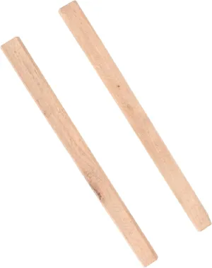 Mikikit 2pcs Wooden Axe Handle Replacement Handle for - Installation for Outdoor Splitting and Woodworking