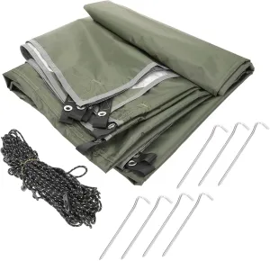 Mikikit 4-in-1 Tent Anti-Water Tarp Picnic Blanket Camping Tent Beach for Outdoor