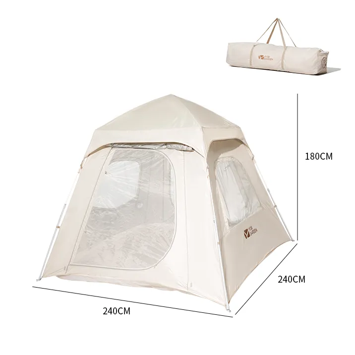 Mobi Garden Ling Dong 180 Space 4 person tent - Milky White