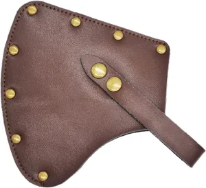 MOCOST Leather Axe Sheath Adjustable Hatchet Cover Protector Case Cover Camping Accessories Lumberjack Outdoors Work Essentials Rustic Leather Axe Hatchet Brown