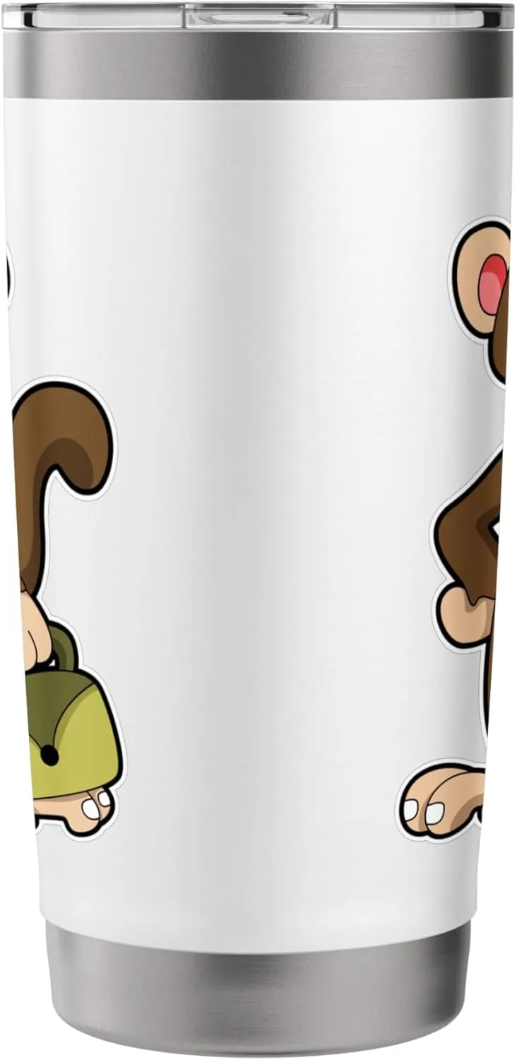 Monkey Entrepreneur Bag Stainless Steel Insulated Tumbler