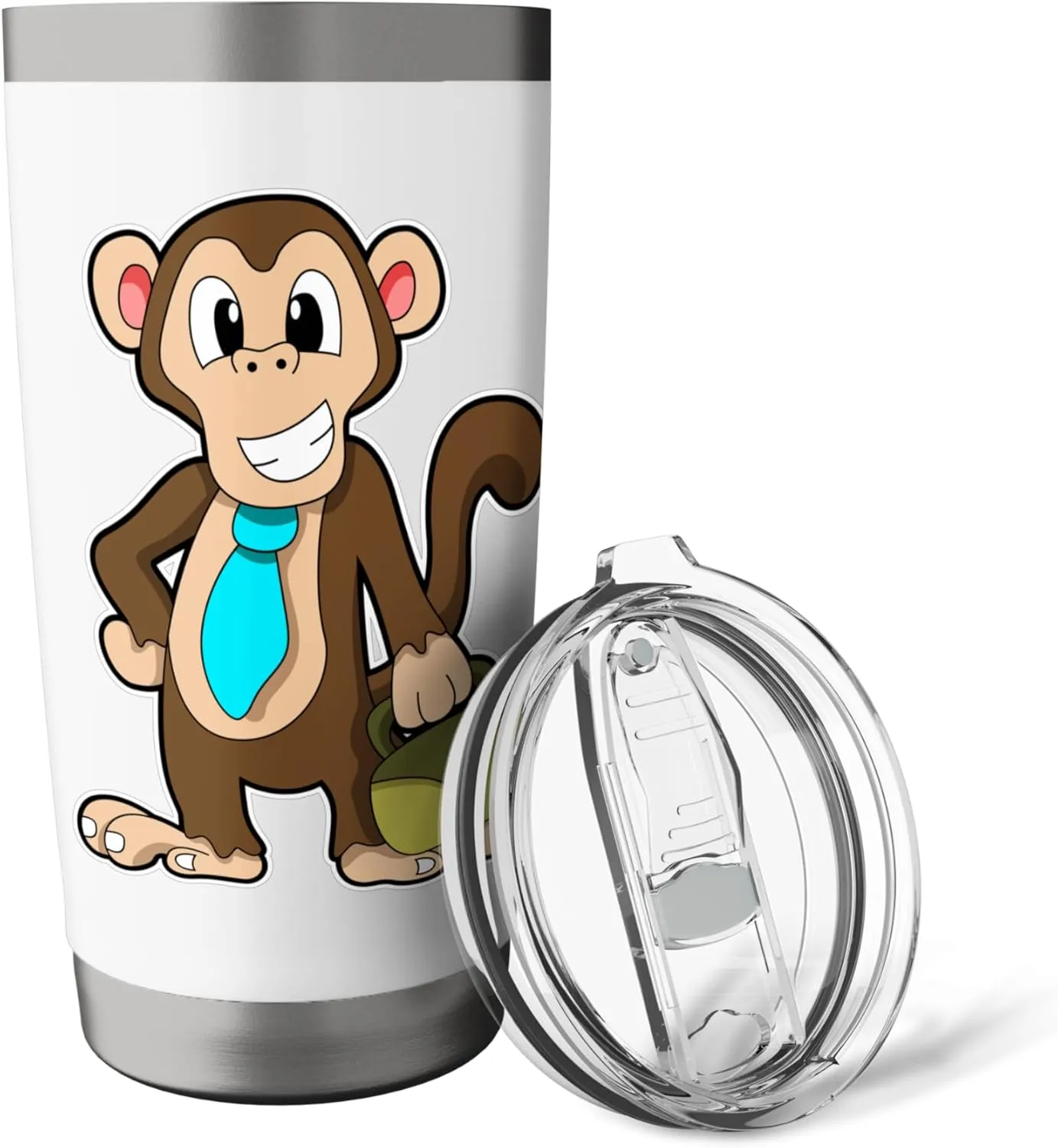 Monkey Entrepreneur Bag Stainless Steel Insulated Tumbler