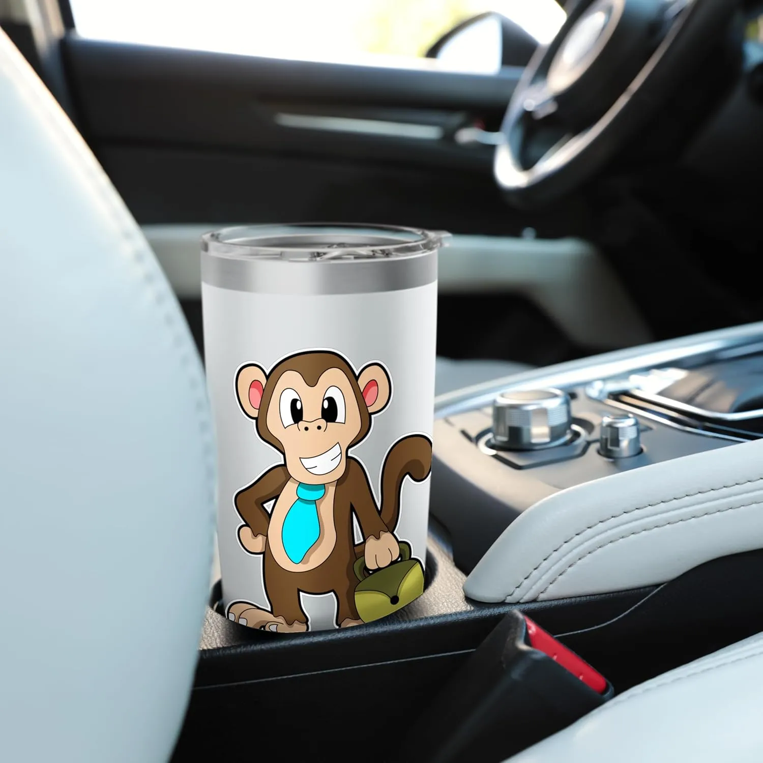 Monkey Entrepreneur Bag Stainless Steel Insulated Tumbler