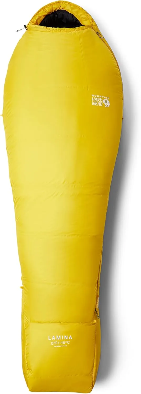 Mountain Hardwear Unisex Lamina 0F/-18C Short, Electron Yellow, Right-Hand Zipper