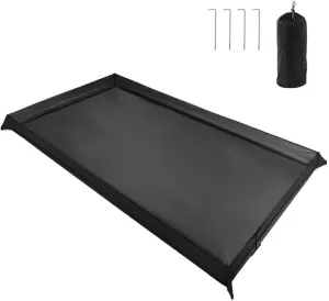Multifunction Camping Tent Footprint, 210D Oxford cloth Bathtub Floor Cloth Waterproof Ground Sheet for Outdoor Camping, Hiking, Beach, Backpacking(200x180cm)