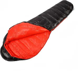 Mummy Goose Down Sleeping Bag Temperature Range 5-41°F Single Sleeping Bag, Patchwork Use Possible