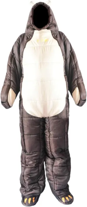 Mummy Sleeping Bag Bear Shaped Portable Windproof Winter Outdoor Camping Sleeping Bag for Outdoor Activities Indoor Hiking