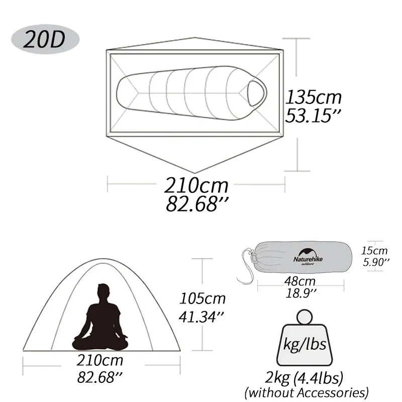 Naturehike Ultralight 1 Person Waterproof Cycling Tent