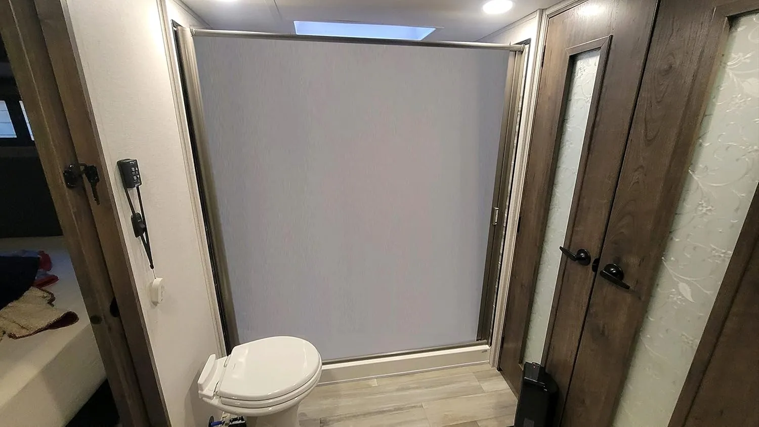 Nautilus 70"x36" RV Shower Door Opaque Plain - Nickel