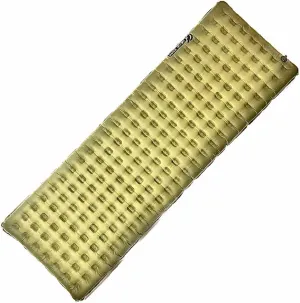 NEAR ZERO Blow Up Mattress for Camping Gear - Inflatable Sleeping Pad with R-Value of 3.7, Dual-Plated Aluminum, Soft and Noise-Free Sleep, Reliable Valve, Sleeping Mattress for Camping Tent.