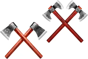 NEDFOSS Throwing Axe Set, 16 inches Throwing Hatchet with 1065 High Carbon Steel and Beech Wood Handle, Great for Axe Throwing Game and Outdoor Recreation, Gift for Men