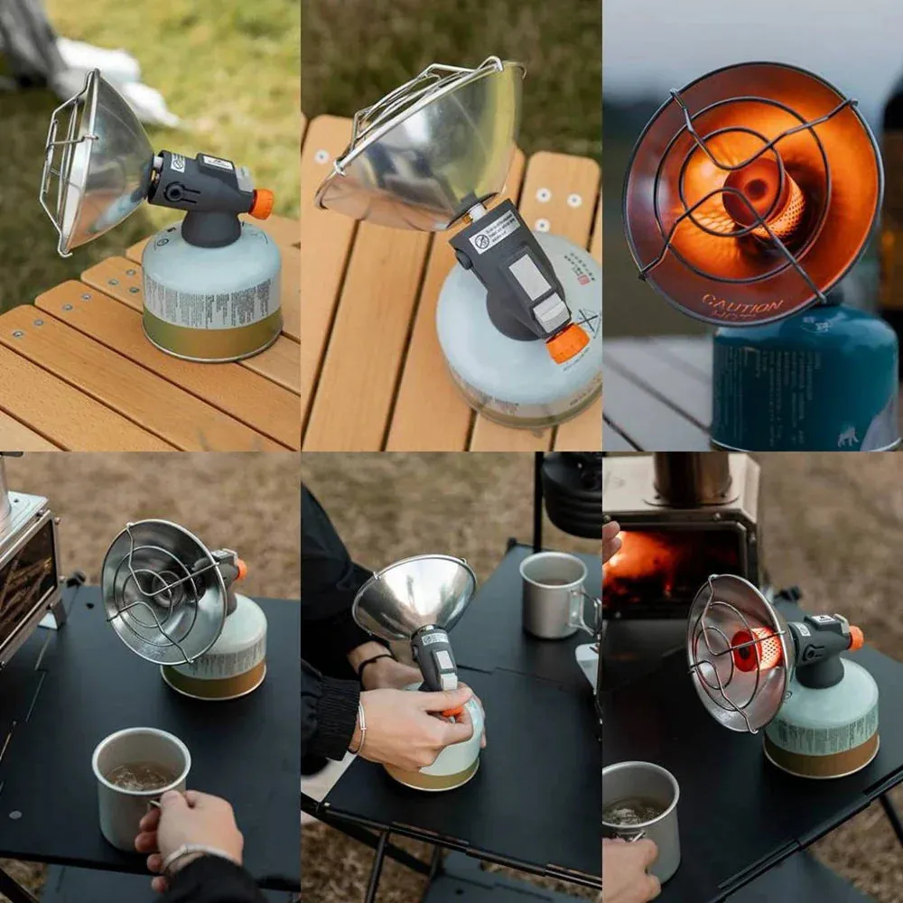 Newest Outdoor Camping Butane Cans Heater Stove Portable Piezo Ignition Gas Heater Warmer Heating Stove for Backpacking camping accsesories