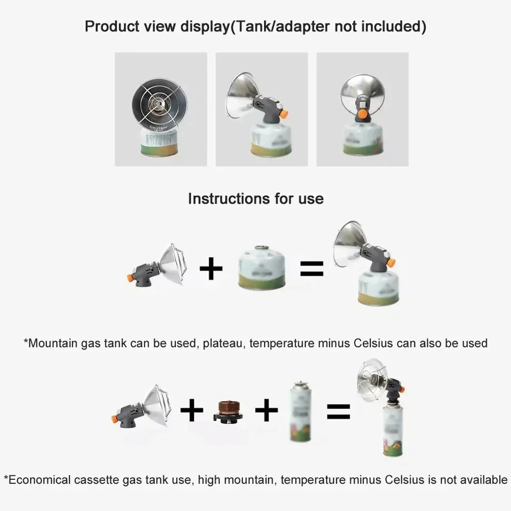 Newest Outdoor Camping Butane Cans Heater Stove Portable Piezo Ignition Gas Heater Warmer Heating Stove for Backpacking camping accsesories