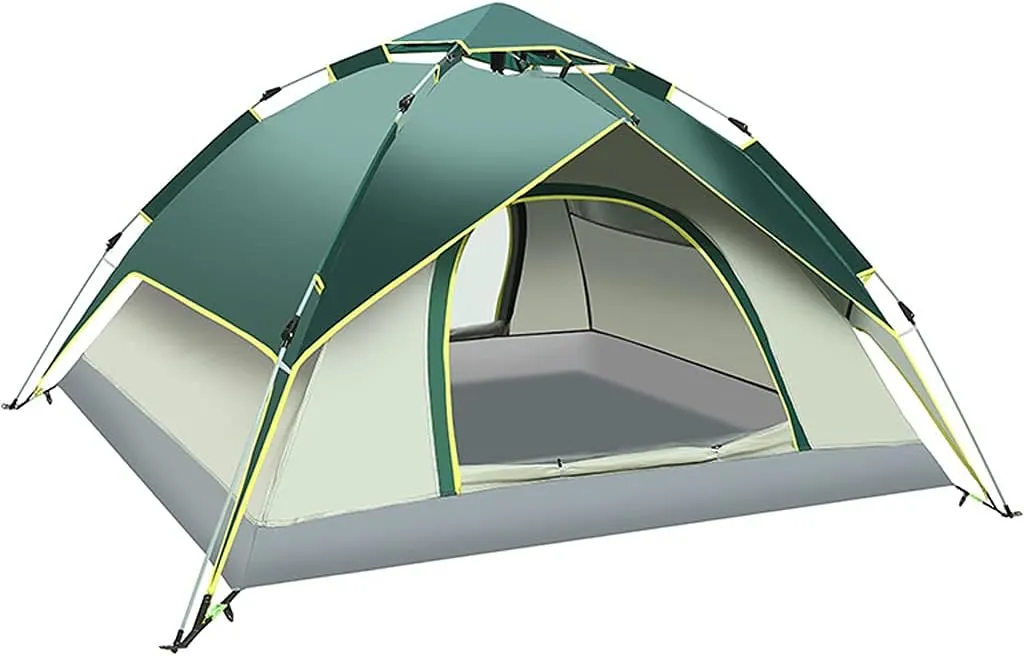 NIEH Automatic Instant Pop-Up Tents, Double Layer Multi-Purpose Camping Tent Lightweight Portable Windproof Rainproof for Hiking Outdoor Festivals Travel