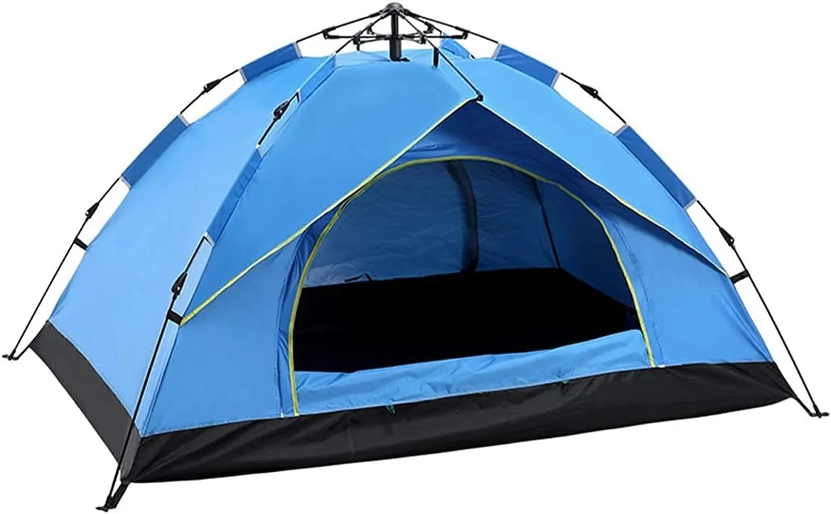 NIEH Automatic Pop Up Tent Family Camping Tent 2-3-4 Person Portable Tent Spring Type Fast Open Waterproof Windproof for Camping Hiking Mountaineering