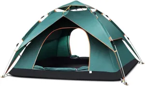 NIEH Automatic Tent Outdoor Rain 3-4 People Thick Rainproof Waterproof Oxford Cloth Double Wild Camping Family Outing