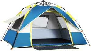 NIEH Tent Lightweight 3-Season Camping/Traveling 2-4 Person, Family Instant Pop Up Camping Tent for Beach BBQ Park Fishing Mountain House Sun Shade Canopy