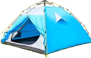 NIEH Tent Windproof Waterproof Camping Tent Automatic Tent Outdoor 3-4 People Two Rooms and one Living Room Family Double 2 People Double Camping Field Camping Long Account Foreign Waterproof Zipper