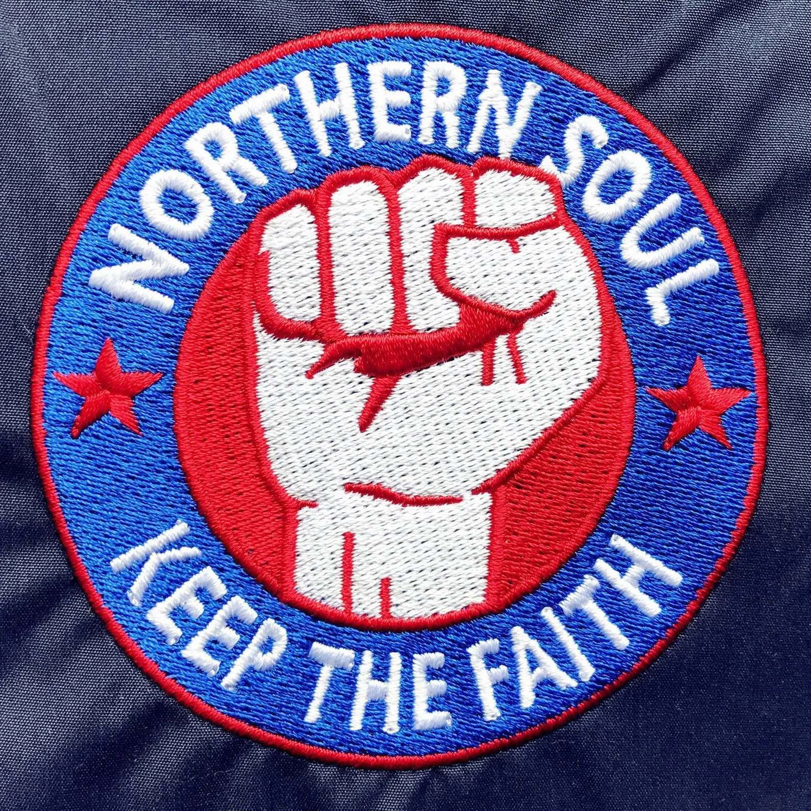 Northern Soul Keep The Faith Embroidered Lightweight Jacket