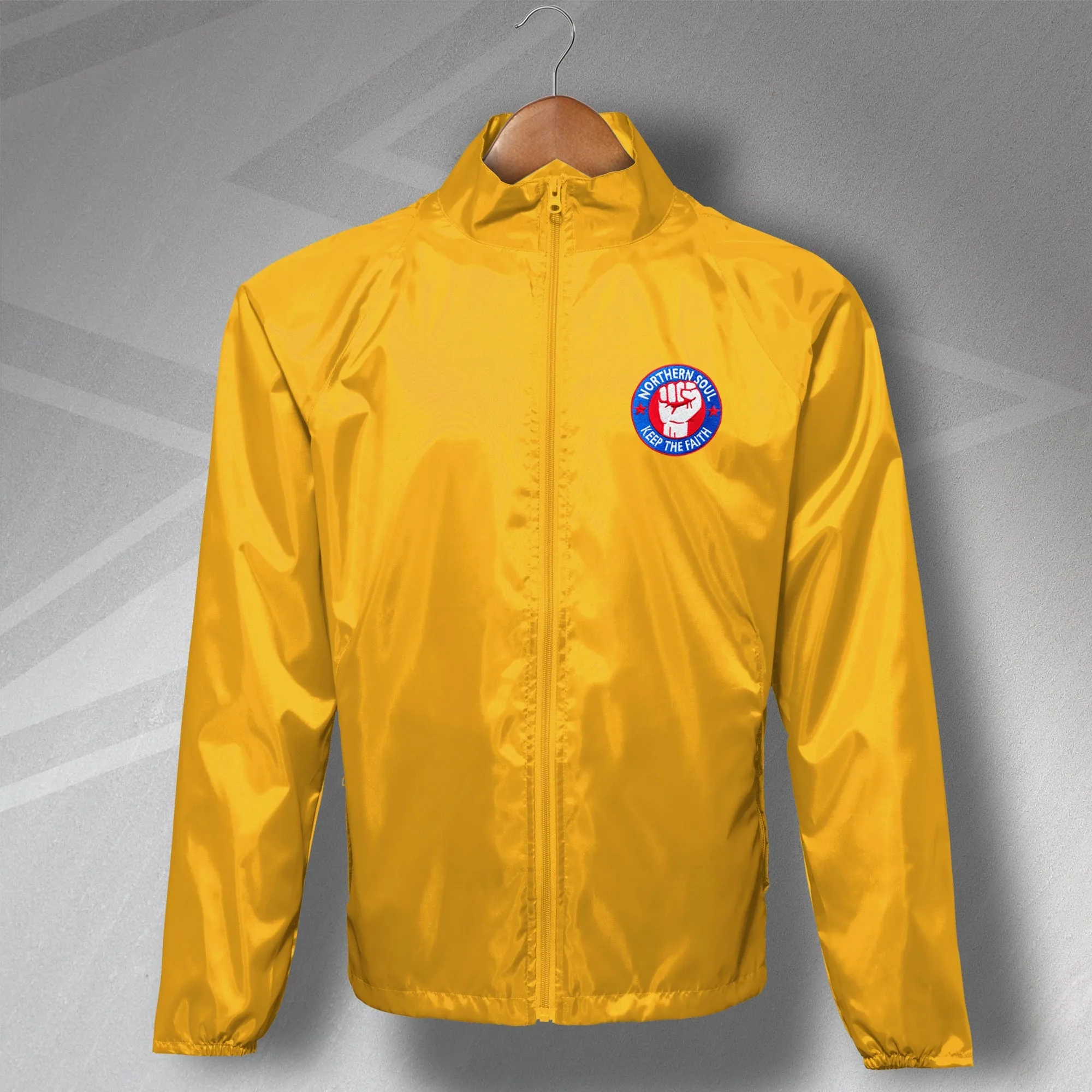 Northern Soul Keep The Faith Embroidered Lightweight Jacket
