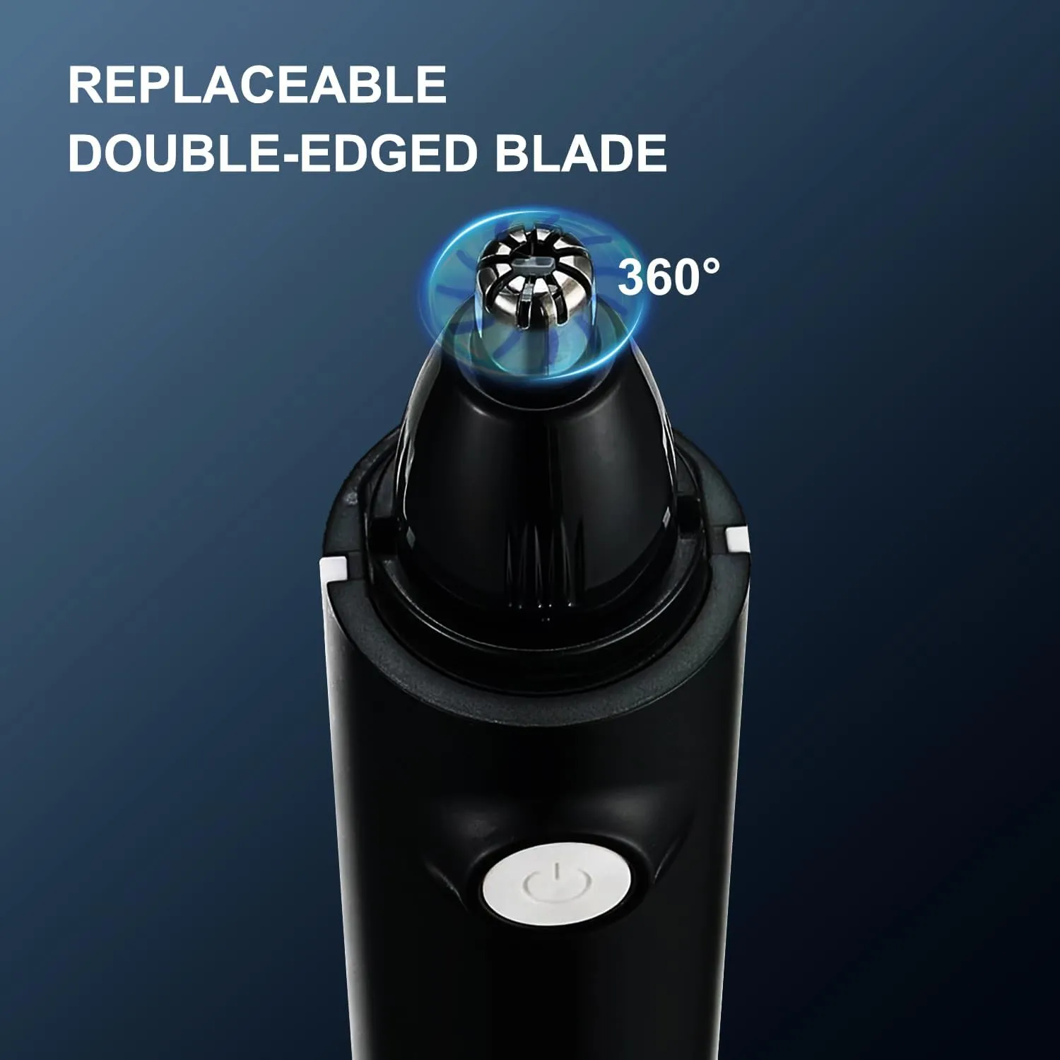 Nose Trimmer for Men & Women, Professional Eyebrow & Facial Hair Remover, IPX7 Waterproof, USB Rechargeable, Easy Cleaning, All-in-ONE