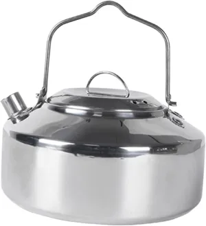 Outdoor Camping Kettle Multi Functional Stainless Steel Water Pot for Stovetop Use Portable Cookware for Hiking Backpacking and Outdoor Cooking
