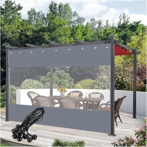 Outdoor Curtains Transparent Waterproof Tarpaulin with Eyelets, Tent Side Curtains for Garage, Camping Tear Resistance, Customized (Color : Clear, Size : 5.9x7.22ft/1.8x2.2m)